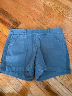 SPANX High-Waist Casual Shorts in Slate